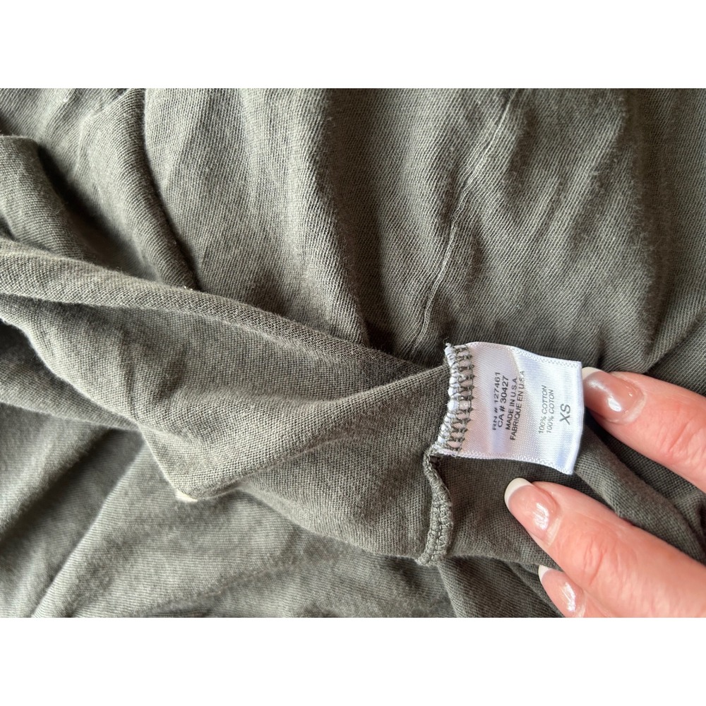 Wildfox This Mermaid Likes Asymmetrical Deconstructed Graphic Tee Gray XS - Picture 6 of 6